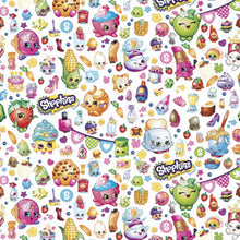 Load image into Gallery viewer, Shopkins Food Party Cartoon White Fabric Nurse Medical Scrub Top Unisex Style for Men & Women