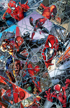 Load image into Gallery viewer, Super Hero Spider-Man Mosaic Digital Printed Fabric Unisex Medical Surgical Scrub Caps Men & Women Tie Back and Bouffant Hat Styles