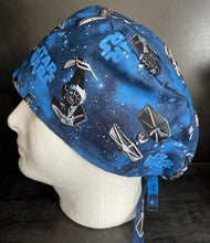 Load image into Gallery viewer, Star Wars Fighters Unisex Medical Surgical Scrub Caps Men & Women Tie Back and Bouffant Hat Styles