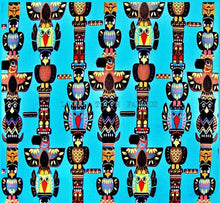 Load image into Gallery viewer, Colorful Totem Poles Nurse Medical Scrub Top Unisex Style for Men & Women