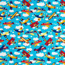 Load image into Gallery viewer, AEROPLANES ALL OVER AIRPLANES Medical Surgical Scrub Caps Men &amp; Women Tie Back Bouffant Hat Styles 
