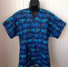 Load image into Gallery viewer, Doctor Who Medical Scrub Top Blue VWORP DR WHO Unisex Style for Men &amp; Women
