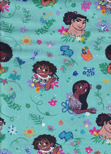 Load image into Gallery viewer, DISNEY ENCANTO FAMILY FLORAL INSPIRED Unisex Medical Surgical Scrub Caps Men &amp; Women Tie Back and Bouffant Hat Styles
