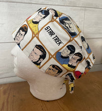 Load image into Gallery viewer, Star Trek Unisex Medical Surgical Scrub Caps Star Trek Men &amp; Women Tie Back and Bouffant Hat Styles
