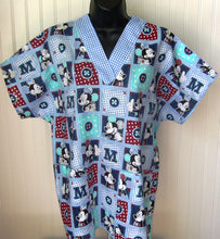 Load image into Gallery viewer, Size Medium MICKEY MOUSE BLUE GINGHAM Inspired Unisex Style Shirt for Men &amp; Women *IN STOCK *READY TO SHIP

