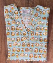 Load image into Gallery viewer, Owls Bird Medical Scrub Top Unisex Style for Men &amp; Women
