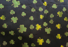 Load image into Gallery viewer, St. Patrick's Day Shamrock Black Unisex Medical Surgical Scrub Caps Men &amp; Women Tie Back and Bouffant Hat Styles
