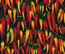 Load image into Gallery viewer, RED &amp; YELLOW HOT CHILI PEPPERS Medical Scrub Top Unisex Relaxed Fit Style for Men &amp; Women
