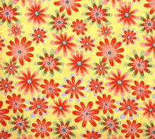Load image into Gallery viewer, Floral Medical Scrub Top Packed Flowers Yellow Unisex Style for Men &amp; Women
