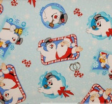 Load image into Gallery viewer, Christmas Frosty the Snowman Holiday Cartoon Medical Scrub Top Unisex Style for Men &amp; Women

