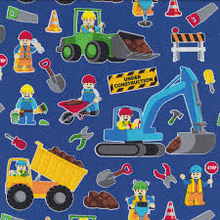 Load image into Gallery viewer, LEGO CONSTRUCTION WORKERS BLUE Unisex Medical Surgical Scrub Caps Men &amp; Women Tie Back and Bouffant Hat Styles

