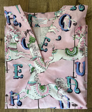 Load image into Gallery viewer, Carousel Merry Go Round Horses Medical Scrub Top Unisex Style for Men &amp; Women
