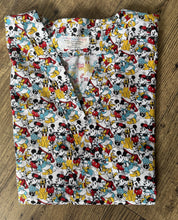 Load image into Gallery viewer, Mickey &amp; Minnie Mouse Medical Scrub Top Pluto Donald &amp; Daisy Duck Unisex Style for Men &amp; Women
