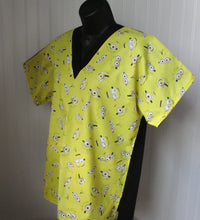Load image into Gallery viewer, Size Small MINIONS YELLOW SMILES two tone with Black back Unisex Style Shirt for Men &amp; Women *IN STOCK *READY TO SHIP
