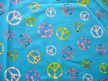 Load image into Gallery viewer, Peace Signs Fabric Unisex Medical Surgical Scrub Caps Men &amp; Women Tie Back and Bouffant Hat Styles
