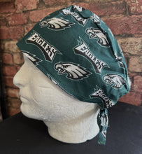Load image into Gallery viewer, PHILADELPHIA EAGLES FOOTBALL Unisex Medical Surgical Scrub Caps Men &amp; Women Tie Back and Bouffant Hat Styles
