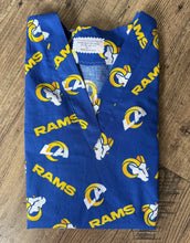 Load image into Gallery viewer, Football LA Rams Medical Scrub Top Unisex Relaxed Fit Men's Scrub Top Women's Scrub Top
