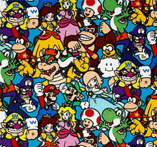 Load image into Gallery viewer, Nintendo Video Game SUPER MARIO CHARACTERS PACKED Medical Scrub Top Unisex Style for Men &amp; Women
