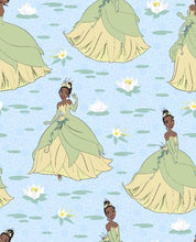 Load image into Gallery viewer, PRINCESS TIANA LILY PAD *PRINCESS AND THE FROG*   Medical Scrub Top Characters Packed Unisex Style for Men &amp; Women
