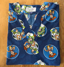Load image into Gallery viewer, Size Medium Toy Story Buzz and Woody Medical Scrub Shirt for Men &amp; Women *IN STOCK *READY TO SHIP
