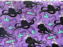 Load image into Gallery viewer, Little Mermaid Villain URSULA The Sea Witch Purple Medical Scrub Top Generic Style for Men &amp; Women
