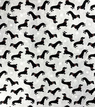 Load image into Gallery viewer, Wiener Dachshund Puppy Dogs Fabric Unisex Medical Scrub Caps Men &amp; Women Tie Back and Bouffant Hat Styles
