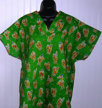 Load image into Gallery viewer, Christmas Medical Scrub Top Reindeer &amp; Snowman Unisex Style for Men &amp; Women
