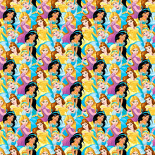 Load image into Gallery viewer, Princesses Cinderella Belle Rapunzel Jasmine Fabric Nurse Medical Scrub Top Unisex Style for Men &amp; Women
