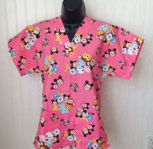 Load image into Gallery viewer, Tsum Tsum Medical Scrub Top Fabric Unisex Style for Men &amp; Women
