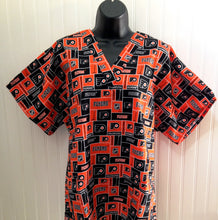 Load image into Gallery viewer, Hockey Philadelphia Flyers Medical Scrub Top Unisex Relaxed Style Men's Scrub Top &amp; Women's Scrub Top
