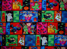 Load image into Gallery viewer, Halloween Teddy Bear Trick or Treating Medical Scrub Top Unisex Style for Men &amp; Women
