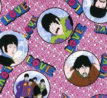 Load image into Gallery viewer, Solid Black Scrub Top with Beatles Music Fabric on *Neck Band &amp; Pocket Options* Medical Scrub Top Unisex Style Shirt for Men &amp; Women
