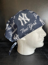 Load image into Gallery viewer, NEW YORK YANKEES Baseball Fabric Unisex Medical Surgical Scrub Caps Men &amp; Women Tie Back and Bouffant Hat Styles
