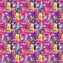 Load image into Gallery viewer, Princesses Mulan Ariel Little Mermaid Belle Rapunzel Fabric Nurse Medical Scrub Top Unisex Style for Men &amp; Women
