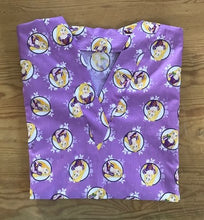 Load image into Gallery viewer, Rapunzel Tangled Medical Scrub Top Forever Princess Unisex Style for Men &amp; Women
