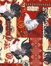 Load image into Gallery viewer, French Rooster Country Patch Large Print Fabric Unisex Medical Surgical Scrub Caps Men &amp; Women Tie Back and Bouffant Hat Styles
