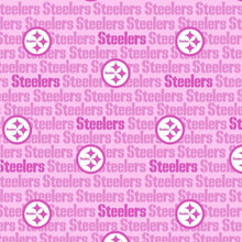 Load image into Gallery viewer, PITTSBURG STEELERS PINK FOOTBALL Unisex Medical Surgical Scrub Caps Men &amp; Women Tie Back and Bouffant Hat Styles
