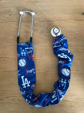 Load image into Gallery viewer, LA Dodgers Los Angeles Dodgers Baseball Pennants Fabric Medical Stethoscope sock cover for Medical Professionals

