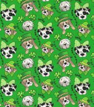 Load image into Gallery viewer, Happy St. Patrick's Day Good Luck Puppy Dogs Shimmer of Glitter Medical Scrub Top Unisex Style for Men &amp; Women
