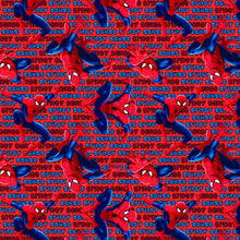 Load image into Gallery viewer, Super Heroes Spider Man Spidey Sense Blue &amp; Red Fabric Unisex Medical Surgical Scrub Caps Men &amp; Women Tie Back and Bouffant Hat Styles
