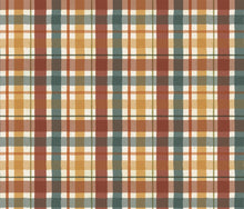 Load image into Gallery viewer, Plaid Earth tones Medical Scrub Top Unisex Relaxed Style for Men &amp; Women
