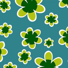 Load image into Gallery viewer, Floral Medical Scrub Top Green flowers Unisex Style for Men &amp; Women

