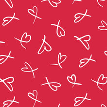 Load image into Gallery viewer, Hearts Happy Valentine's Day Red Medical Scrub Top Unisex Style for Men &amp; Women
