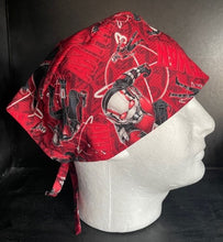 Load image into Gallery viewer, Ant Man Superhero Unisex Medical Surgical Scrub Caps Men &amp; Women Tie Back and Bouffant Hat Styles

