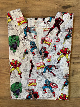 Load image into Gallery viewer, Superhero Medical Scrub Top Unisex Style Shirt for Men &amp; Women
