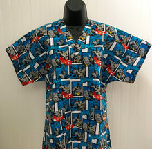 Load image into Gallery viewer, BATMAN Medical Scrub Top Unisex Style Shirt for Men &amp; Women
