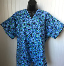 Load image into Gallery viewer, Guitars Blue Music Medical Scrub Top Unisex Style for Men &amp; Women
