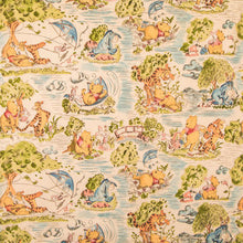 Load image into Gallery viewer, Winnie the Pooh Characters Blustery Day Fabric Unisex Medical Surgical Scrub Caps Men &amp; Women Tie Back and Bouffant Hat Styles
