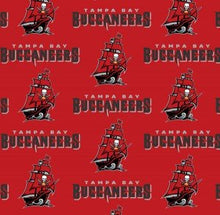 Load image into Gallery viewer, TAMPA BAY BUCCANEERS FOOTBALL Unisex Medical Surgical Scrub Caps Men &amp; Women Tie Back and Bouffant Hat Styles
