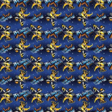 Load image into Gallery viewer, Transformers Bumble Bee Navy Fabric Unisex Medical Surgical Scrub Caps Men &amp; Women Tie Back and Bouffant Hat Styles
